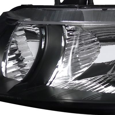 2006-2011 Honda Civic Coupe Factory Style Crystal Headlights Matte Black/Clear