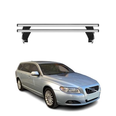 2008-2016 Volvo V70 Roof Rack Cross Bars Silver