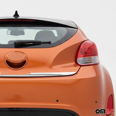 2012-2017 Hyundai Veloster Rear Trunk Lid Molding Trim Stainless Steel Silver