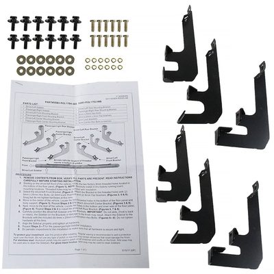 2017-2024 Honda Ridgeline Black Stainless Steel Side Step Nerf Bars