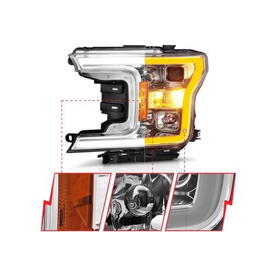 Anzo Chrome Switchback Projector Headlights 111510