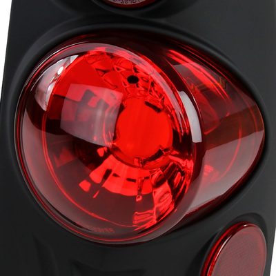 1997-2007 Ford F-150/F-250/350/450/550 Retro Tail Lights Matt Black/Clear