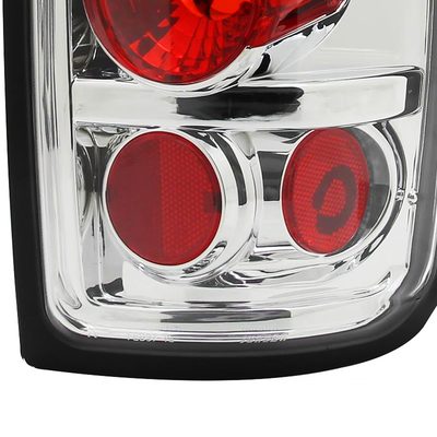 1997-2002 Ford Expedition Tail Lights Chrome Housing/Clear Lens