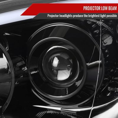 2004-2005 Subaru Impreza WRX/STI Outback Projector Headlights LED Light Black