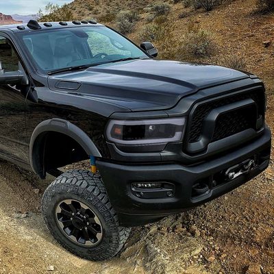 2019-2024 Dodge RAM 2500/3500/4500/5500 LED Projector Headlights Black/Smoke