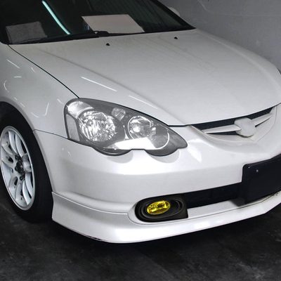 2002-2004 Acura RSX H11 Fog Lights Kit Chrome Housing/Yellow Lens