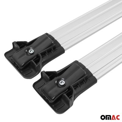 Roof Rack Cross Bars Luggage Carrier for Mazda 5 2006-2010 Alu Gray 2x