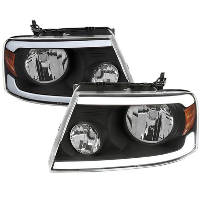 2004-2008 Ford F-150/ 2006-2008 Lincoln Mark LT LED Factory Headlights Black