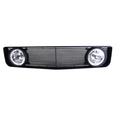 2005-2009 Ford Mustang V6 Black ABS Grille w/ Dual H10 Fog Lights