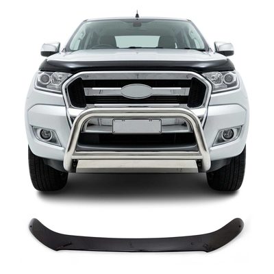 2019-2023 Ford Ranger Front Bug Shield Hood Deflector 1 Pc Smoke