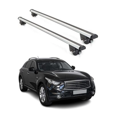 2014-2017 Infiniti QX70 Roof Rack Cross Bars Silver
