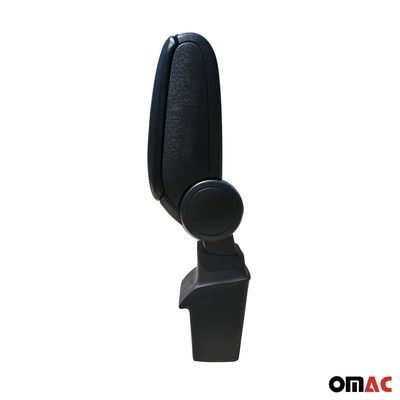 2012-2014 Ford Focus Black Center Console Armrest Plastic PU Leather 1Pc
