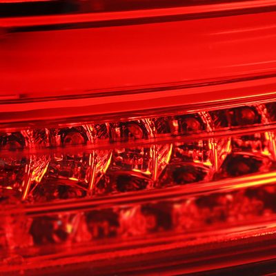 2015-2017 VW Golf/GTI LED Tail Lights Chrome Housing/Red Lens