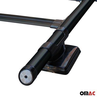 2015-2022 Chevrolet Colorado II Top Roof Rack & Side Rails Black Alu 4Pcs