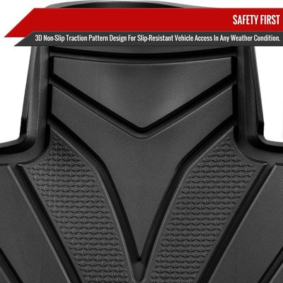 2017-2022 Tesla Model 3 All Weather TPE Floor Mats Liner 3Pcs