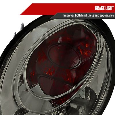 1998-2005 VW Beetle Tail Lights Chrome Housing/Smoke Lens