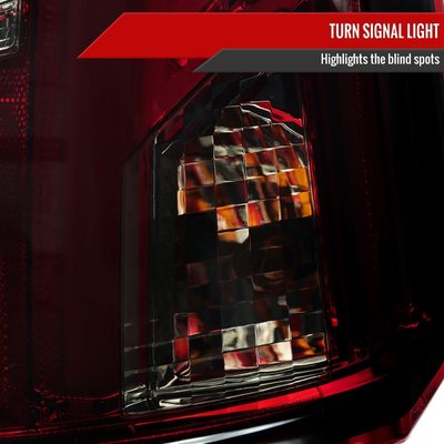 2003-2007 Cadillac CTS LED Tail Lights Chrome Housing/Red Smoke Lens