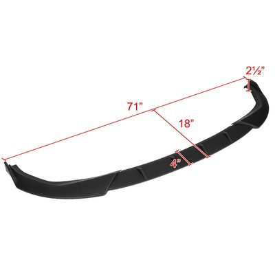 2019-2020 BMW 3 Series G20 M Sport/M340i Matte Black 3Pcs Bumper Lip