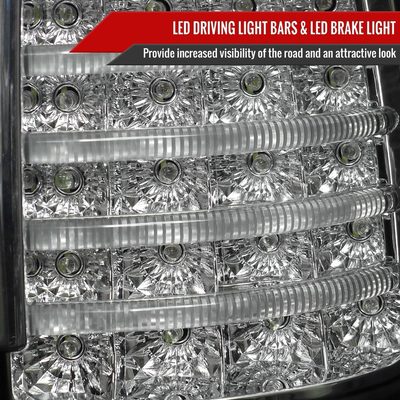 2007-2013 Toyota Tundra LED Tail Lights Matte Black Housing/Clear Lens