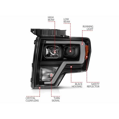 Fits 2009-2014 Ford F150, 2010-2014 F150 Raptor (ANZ-111443)