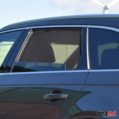 2017-2024 Audi A4 Allroad Side Rear Window Curtain Mesh Black 2Pcs