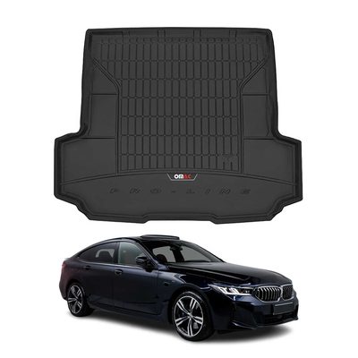 2018-2019 BMW 6 Series G32 Gran Turismo Premium Cargo Liner Trunk Mat All Weather Heavy Duty Black