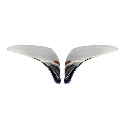 2010-2015 Hyundai Tucson Side Mirror Cover Caps Stainless Steel Silver 2 Pcs