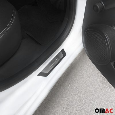2009-2020 Dodge Journey Door Sill Scuff Plate Scratch Protector Sport Brushed Stainless Steel 4Pcs