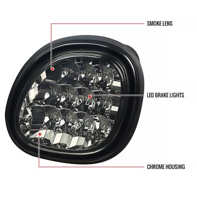 1998-2005 Lexus GS300/GS400/GS430 LED Trunk Lights Chrome Housing/Smoke Lens