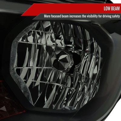 2019-2022 Ford Ranger XL/XLT Factory Halogen Headlights Glossy Black/Smoke