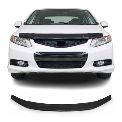 2012-2015 Honda Civic Sedan Front Bug Shield Hood Deflector 1 Pc Smoke