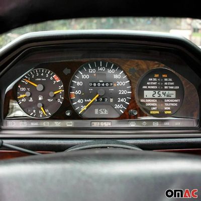 1988-1990 Mercedes E Class W124 Dash Speedometer Frame Wood Walnut 1Pc
