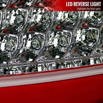 2005-2008 Porsche 911 997 Carrera / 911 997 GT3 LED Tail Lights Chrome/Red