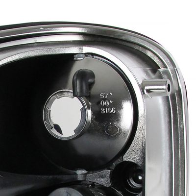 1997-2004 Ford F-150 Flareside Tail Lights Chrome Housing/Smoke Lens
