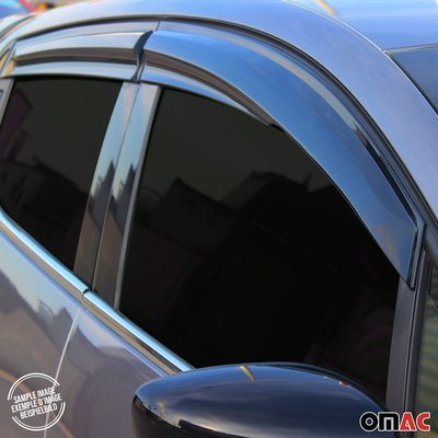 1998-2006 VW Golf Mk4 Window Visor Vent Rain Deflector 4Pcs Smoke