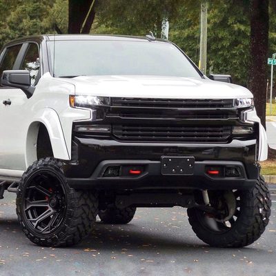 2019-2022 Chevy Silverado 1500 LED Fog Lights Kit Chrome Housing/Smoke Lens