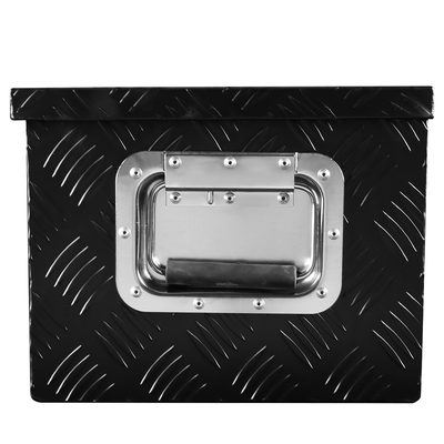 Universal 30" Heavy Duty Black Alu Truck Tool Box w/ Side Handles Lock & Keys