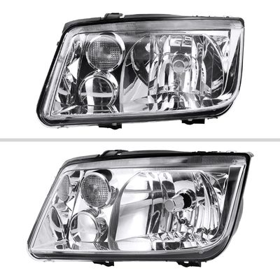 1999-2005 VW Jetta/Bora Mk4 V3 Factory Style Headlights Chrome/Clear Lens