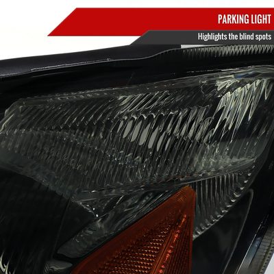 2003-2005 Toyota 4Runner Factory Style Headlights Chrome Housing/Smoke Lens