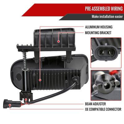 1999-2002 Chevy Silverado 1500/2500/3500 LED Fog Lights kit Glossy Black