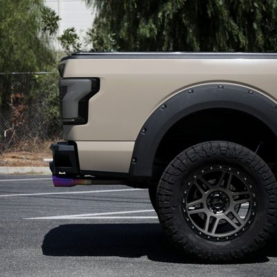 2018-2020 Ford F-150 Turn Signal Animated White LED Bar Tail Light Black/Smoke