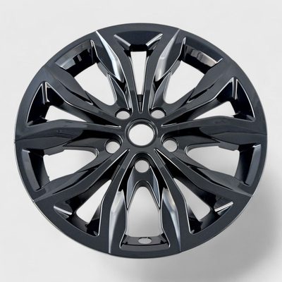 2019-2024 Chevrolet Malibu Wheel Cover Hubcaps Set Gloss Black 8Pcs ABS Plastic