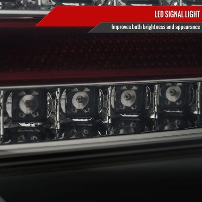 2008-2017 Mitsubishi Lancer / 08-2015 Lancer EVO X LED Tail Lights Chrome/Smoke