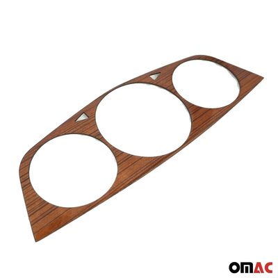 Dash Speedometer Frame for Mercedes S Class W126 1979-1991 Wood Walnut 1Pc