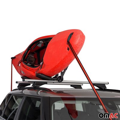 Kayak Carrier Canoe Boat Surf Snowboard Roof Mount Car Cross J-Bar Rack 2Pcs