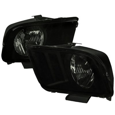 2005-2009 Ford Mustang Factory Style Headlights Black Housing/Smoke Lens