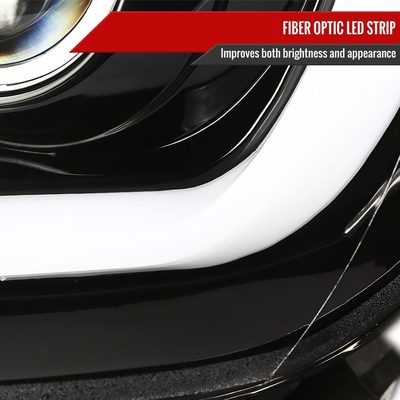 2014-2021 Toyota Tundra LED CBar Projector Headlights Signal Lights Jet Black