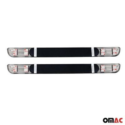 Nissan GT-R 350Z Door Sill Scuff Plate Illuminated Sport Stainless Steel Silver 2 Pcs