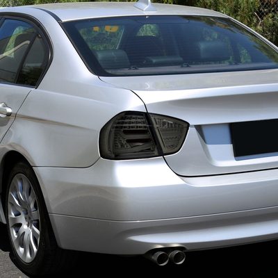 2006-2008 BMW E90 3 Series Sedan LED Tail Lights Chrome Housing/Smoke Lens