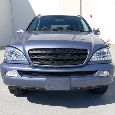 2002-2005 Mercedes Benz W163 ML Class Projector Headlights LED Light Chrome